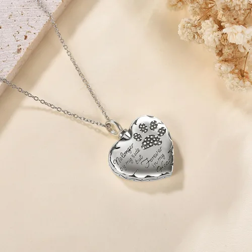 Miniatura 14 de YFN Collares de urna para cenizas, de plata de ley, alas de ángel de la guarda, collares de urna para cenizas, cremación de mascotas, joyería