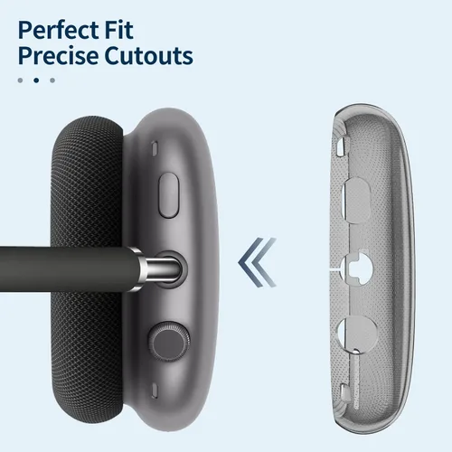 Miniatura 3 de FINTIE Funda para AirPods Max, Funda protectora de TPU suave transparente antiarañazos, Protector de accesorios de silicona transparente