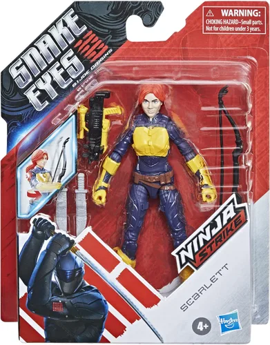 Miniatura 4 de G. I. Joe Snake Eyes: G.I. Joe Origins Scarlett Figura de acción coleccionable con características de acción y accesorios, juguetes para niños a