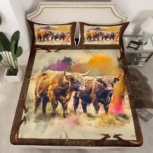Miniatura 35 de Erosebridal Happy Camping - Sábana bajera ajustable individual para niños, diseño de animales del bosque del bosque, para bebés, niños y niñas