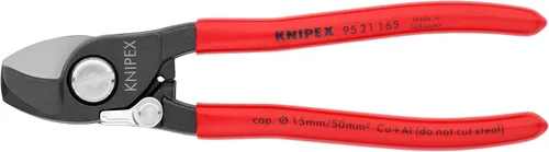 Miniatura 7 de KNIPEX Tijeras para Cable, 16,5 cm de L, 1/0 AWG, Rojo