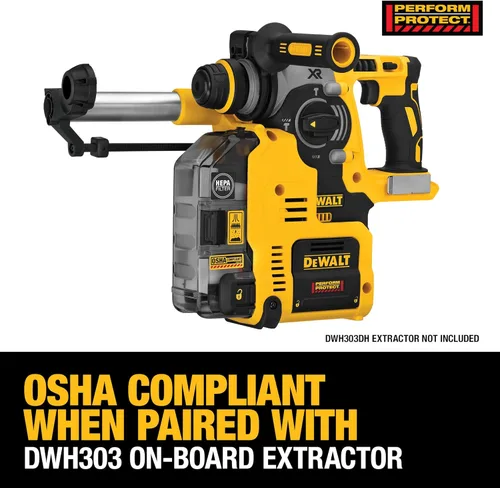 Miniatura 7 de DEWALT Martillo Perforador SDS Rotativo de 20V MAX, Inalámbrico, 3 Modos de Aplicación, Solo Herramienta (DCH273B)