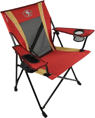 Miniatura 45 de Kijaro Dual Lock Pro, Silla plegable para fanáticos de deportes, 26" L x 35.5" W x 37" H, Carolina Panthers