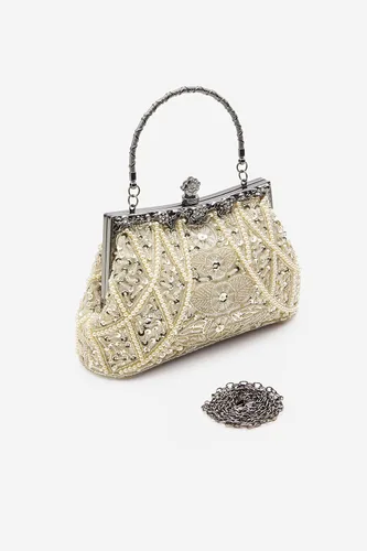 Miniatura 3 de BABEYOND Bolsos de mano de noche para mujer accesorios de los años 20 para mujer bolso de noche Gatsby vintage con cuentas de lentejuelas y perlas