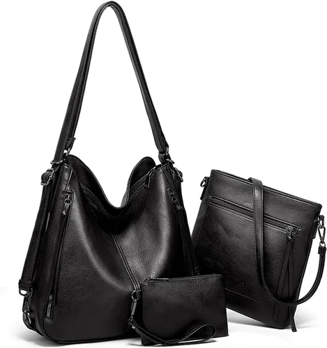 Smith Sursee Bolsos de mano y mochila para mujer, bolsas grandes tipo hobo, bolsa de mano, bolsa cruzada, bolsa de hombro, bolsa de mano, juego de 3