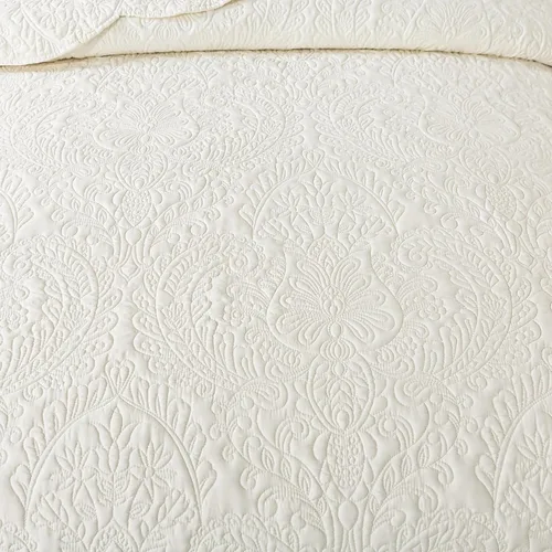 Miniatura 140 de HoneiLife - Juego de colcha de tamaño Queen, juego de ropa de cama de pana bordada de 3 piezas, colcha de lujo, ligera, cálida, para todas las Pana