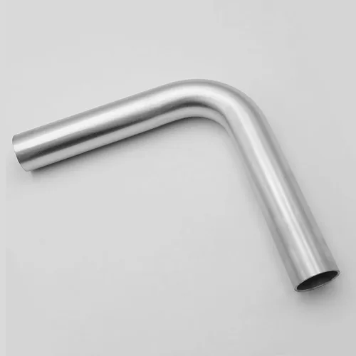 Miniatura 8 de AC PERFORMANCE Codo de aluminio de 45 grados de 1.75 pulgadas (45 mm) OD, tubo de aire de entrada para intercooler, 1.5D de radio, acabado cepillado
