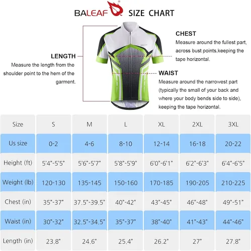 Miniatura 7 de BALEAF Men's Cycling Jersey Short Sleeve Bike Shirts 4 Pockets Road Biking Tops Full Zip Clothing MTB Breathable UPF 50+