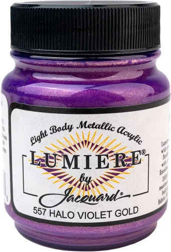 Miniatura 81 de Jacquard Lumiere Pintura para Tela de 2.25oz Turquesa Nacarado - Pintura Metálica para Tela, Cuero, Lienzo, Papel y Madera - Pintura Acrílica