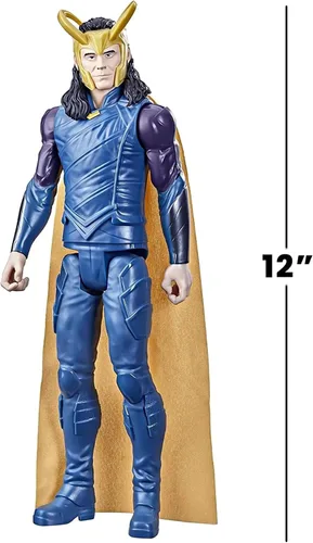 Miniatura 7 de Marvel Avengers Titan Hero Series Figura de acción coleccionable de Loki de 12 pulgadas, juguete para edades de 4 años en adelante