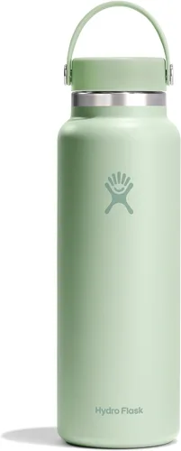 Miniatura 92 de Hydro Flask - Botella de agua de acero inoxidable aislada - Boca ancha con tapa flexible, sin derrame, a prueba de fugas y recargable de 40 oz Negro