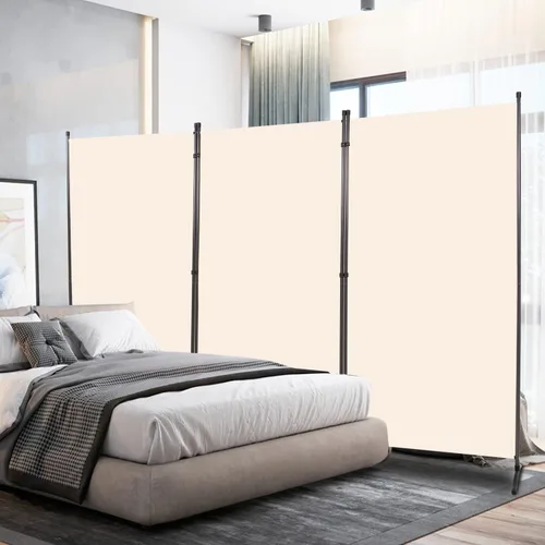 Miniatura 20 de Divisor de habitación, pantalla de privacidad de un solo panel, 71 x 72 pulgadas de alto, divisor grande para separación de habitaciones, tela
