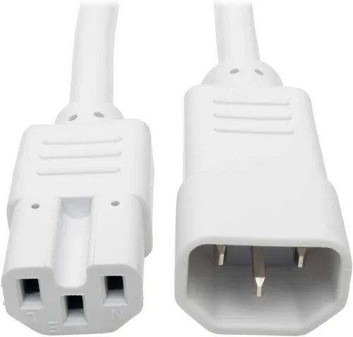 Miniatura 10 de Tripp Lite Cable de extensión de alimentación resistente de 6 pies, C14 a C15, 15A, 14 AWG, rojo (P018-006-ARD)