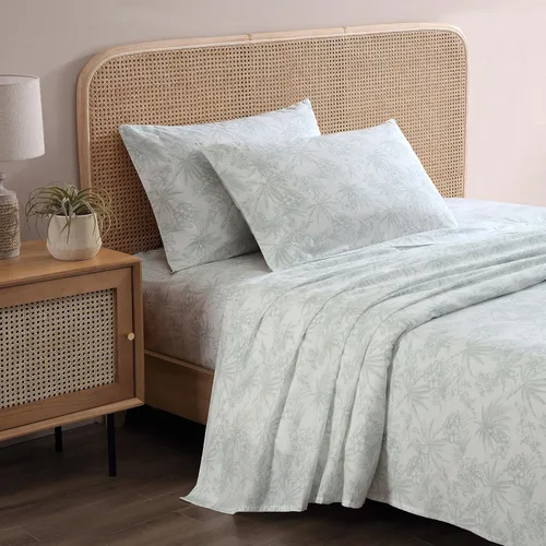 Miniatura 231 de Tommy Bahama - Juego de sábanas tamaño King, ropa de cama de percal 100% algodón con una sensación crujiente y fresca, sábanas con sábana bajera