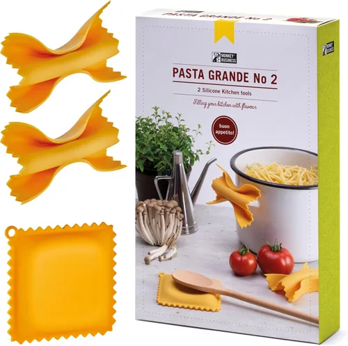 Miniatura 12 de Monkey Business Herramientas de cocina de silicona en caja de regalo/ 4 grandes accesorios de cocina con forma de pasta/ Agarres para ollas Pasta
