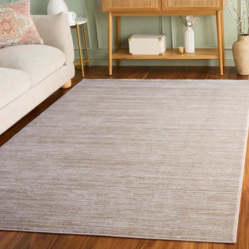 SAFAVIEH - Alfombra 3x5 - Colección Vision - Crema, diseño moderno ombré, sin desprendimientos y fácil de limpiar, ideal para vestíbulo, entrada,