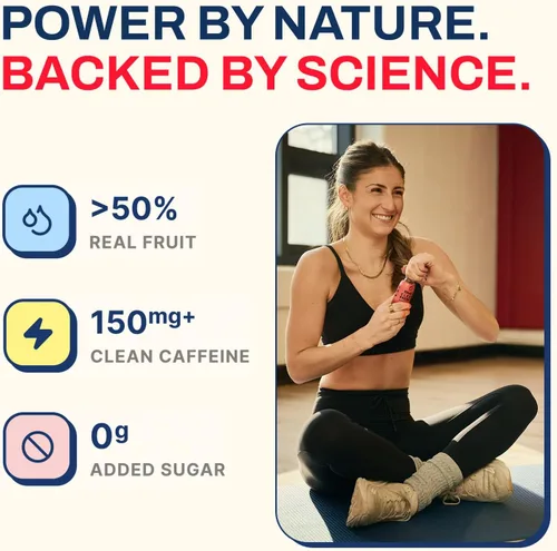 Miniatura 4 de Ethan's Organic Clean Energy Shots - Jengibre de cereza ácida, paquete de 12 unidades de 2 onzas, 150 mg de cafeína, té verde, guayusa, melena
