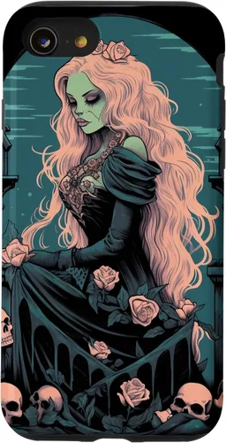 Miniatura 17 de Funda para iPhone 13 Pro Gothic Girl Pastel Goth Wiccan Pagan Anime Nu Goth Grunge