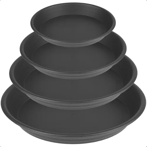 Miniatura 17 de 6 platillos de plástico para plantas de 5 pulgadas, tamaño individual, grueso y fuerte de 6, 8, 10, 12 pulgadas, bandeja de recogedor de agua