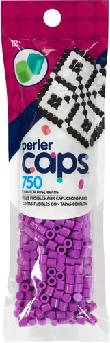 Miniatura 12 de Perler 80-16107 Solid-Top Cap Perler Beads, Bronceado, 750 piezas