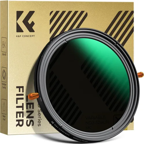 K&F Concept 49mm Filtro Degradador Variable ND2-32 ND Y Filtro Polarizador Circular CPL De Lente De Cámara Impermeable Filtro De Densidad Neutral