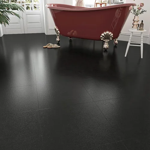 Miniatura 11 de WESTICK Azulejos de vinilo autoadhesivos de mármol negro para baño, azulejos de vinilo autoadhesivos para despegar y pegar, azulejos de azulejos