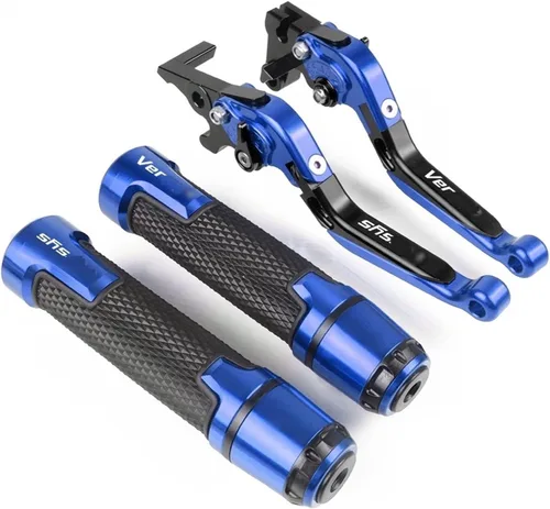 Miniatura 15 de Accesorios de motocicleta Ajustable Plegable Extensible Palanca de Embrague de Freno Manillar Manillar Agarraderas Tapón CNC para Kawasaki Z300