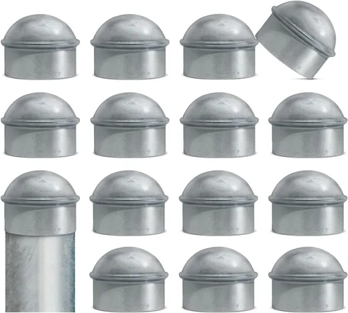 Miniatura 22 de VIVIDA Tapas de poste de enlace de cadena de 4 pulgadas, tapas de poste de valla galvanizadas, para tubo de 4 pulgadas de diámetro exterior, piezas