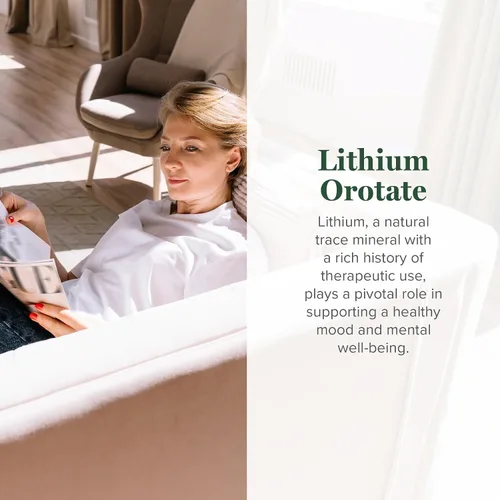 Miniatura 2 de Global Healing Center - Orotato de litio de 10 mg - Suplemento de litio para la salud cerebral sin OMG, sin gluten, vegano y amigable para apoyar