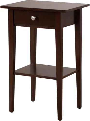 Glory Furniture Dalton - Mesita de noche con 1 cajón en capuchino