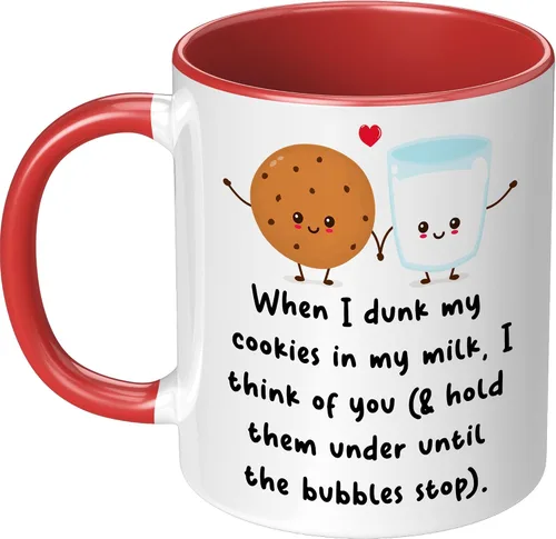 Miniatura 12 de When I Dunk My Cookies In My Milk I Think Of You - Novelty Coffee Mug White and Many Cute Colors - Funny Gift for Birthday Christmas Thanksgiving