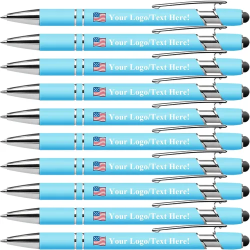 Miniatura 28 de Bolígrafos personalizados con lápiz capacitivo, bolígrafos personalizados impresos con tu logotipo o mensaje, ideales para regalos, promociones