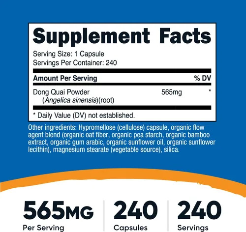 Miniatura 2 de Nutricost Dong Quai 565mg, 240 Cápsulas (2 Botellas)