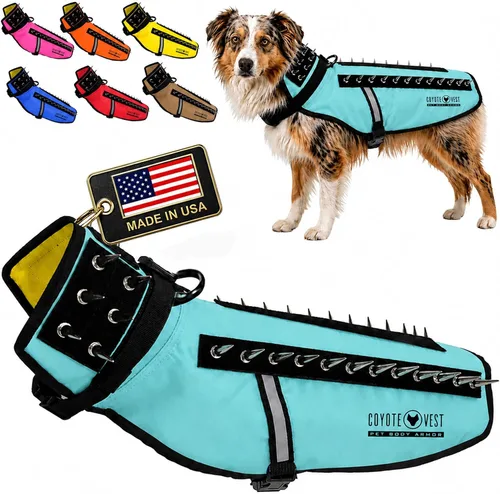 Miniatura 20 de CoyoteVest Chaleco Protector de Arnés para Perro, Accesorios Reflectantes para Perro con Picos para Proteger a tu Mascota de Ataques de Rapaces