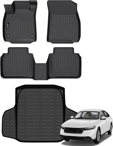 Miniatura 34 de Juego completo de tapetes de auto para todo tipo de clima, revestimiento automotriz para piso y maletero