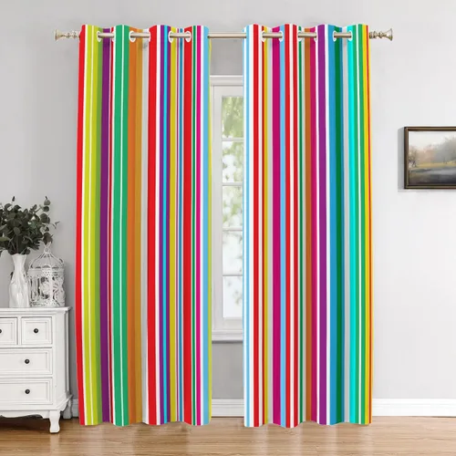 Miniatura 88 de Cortinas de cocina de hojas de arce otoñales para ventanas, hojas verdes y rojas sobre cenefas opacas negras, tratamientos de ventana de poliéster