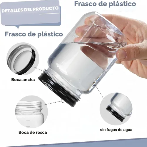 Miniatura 3 de Novelinks - Recipientes de plástico transparente (16 onzas)