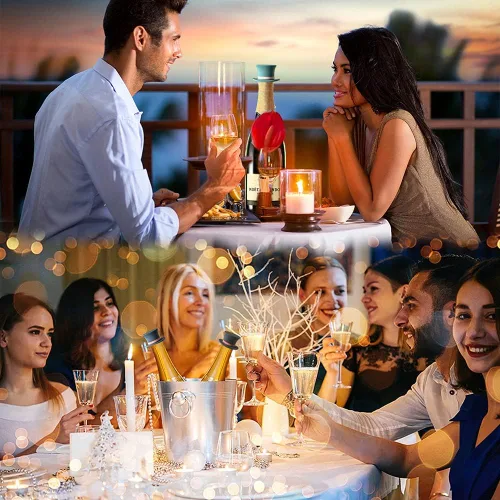 Miniatura 6 de Tapones de vino, divertidos y reutilizables de silicona para botellas, juego de accesorios decorativos para sellador de vino para Navidad, paquete