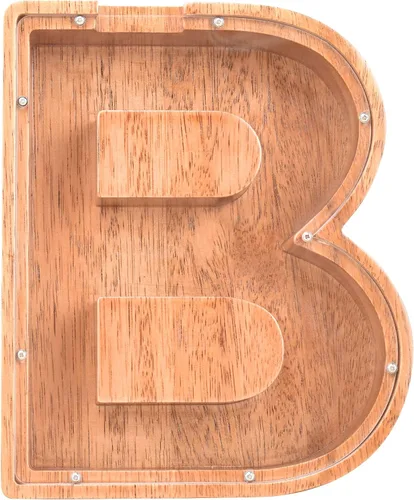 Miniatura 10 de Alcancías con nombre personalizado para niños, alcancía de letras personalizadas, banco de dinero del alfabeto de madera, regalos para niños