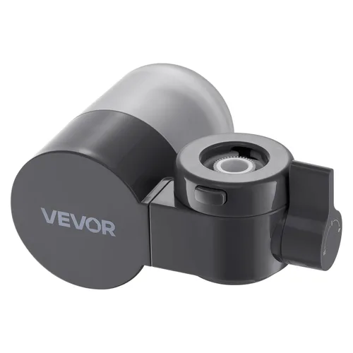 VEVOR Filtro de agua de montaje en grifo, purificador de agua horizontal para grifo de fregadero, filtros de fibra de carbono, elimina el plomo de