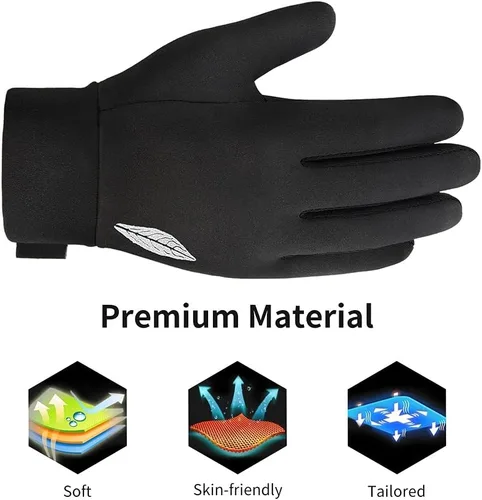 Miniatura 4 de Guantes de invierno para pantalla táctil para niños guantes deportivos impermeables para clima frío cálido para niños y niñas de 4 a 12 años