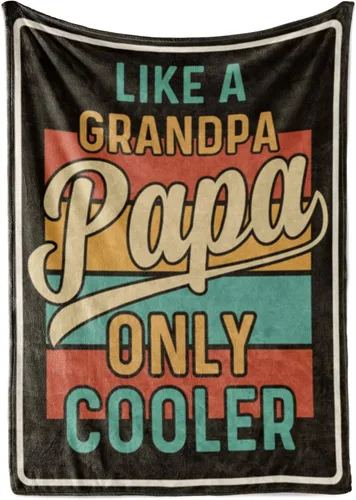 Miniatura 12 de InnoBeta Regalos para papá de nietos, nietos, regalos para abuelo, manta de sofá para abuelo, regalos de nietas y nietos para el día del padre