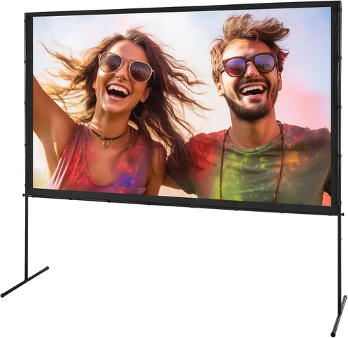 Miniatura 9 de VEVOR Pantalla de Proyector con Soporte, Pantalla de Película al Aire Libre de 100 Pulgadas 16:9 4K 1080 HD con Soporte, Pantalla de Proyección Sin