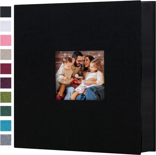 Miniatura 17 de Mublalbum Álbum de Fotos Pequeño 4x6 200 Fotos Cubierta de Lino Libro de Imágenes con Bolsillos Horizontales para Boda Familia Aniversario y Bebé