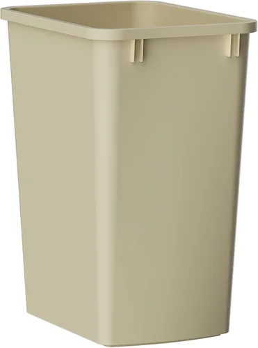 Miniatura 15 de ROOMTEC Basurero delgado ligero y duradero, cubo de basura de cocina de 35 cuartos de galón, cubos de basura delgados ligeros y resistentes, Gris
