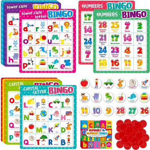 Miniatura 14 de SpriteGru Juego de bingo de palabras a la vista, 120 palabras de vista para aprender a leer nivel 1 y nivel 2 Juego de mesa de bingo Listas