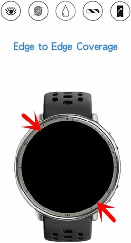 Miniatura 3 de Protector de pantalla compatible con Amazfit Active 2 Round Smartwatch, película protectora de TPU HD (6 piezas)