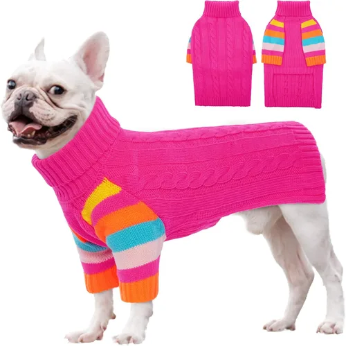 Miniatura 8 de Suéter para perro, cálido, cómodo y grueso para perros de tamaño grande, suéteres de Navidad para perros, suéteres de invierno, suéter de punto