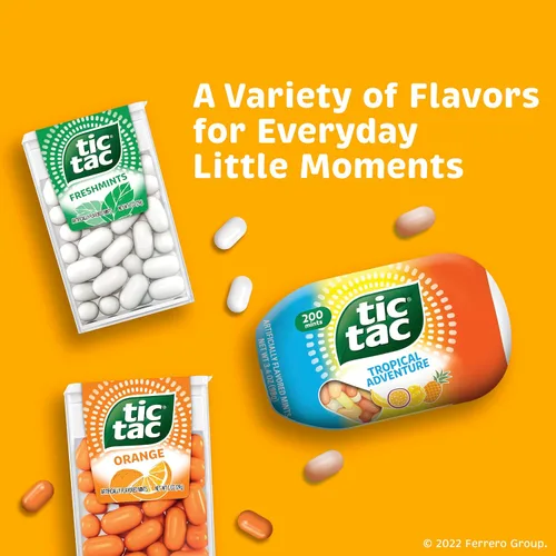 Miniatura 7 de Tic Tac, Menta Fruit Adventure, 8 unidades, refresco para llevar, 3.4 onzas cada una