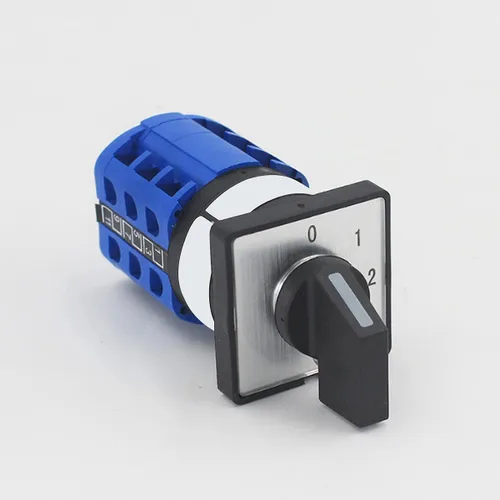 Miniatura 2 de Interruptor selector de cambio universal, interruptor de transferencia de potencia, 4 posiciones 12 terminales, LW26-10/3 0-3 380V 10A Motor